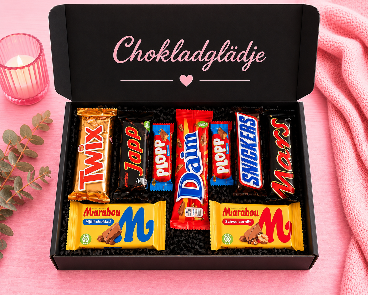 Skicka choklad